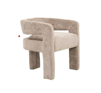 Chaise Onix – Design Japandi organique en brun, taupe ou crème