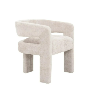 Chaise Onix – Design Japandi organique en brun, taupe ou crème